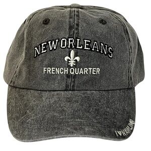New Orleans French Quarter Adjustable Gray Cap